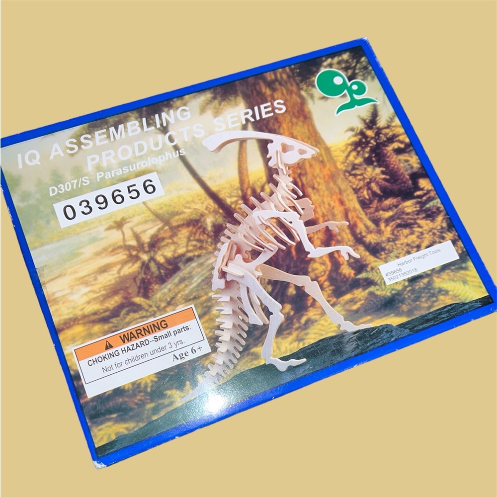 Wooden 3D Parasurolohus Puzzle
